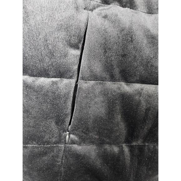 Zeroxposure Womens Velour‎ Puffer Vest Black Size Large Soft 2 Pocket - Picture 3 of 7